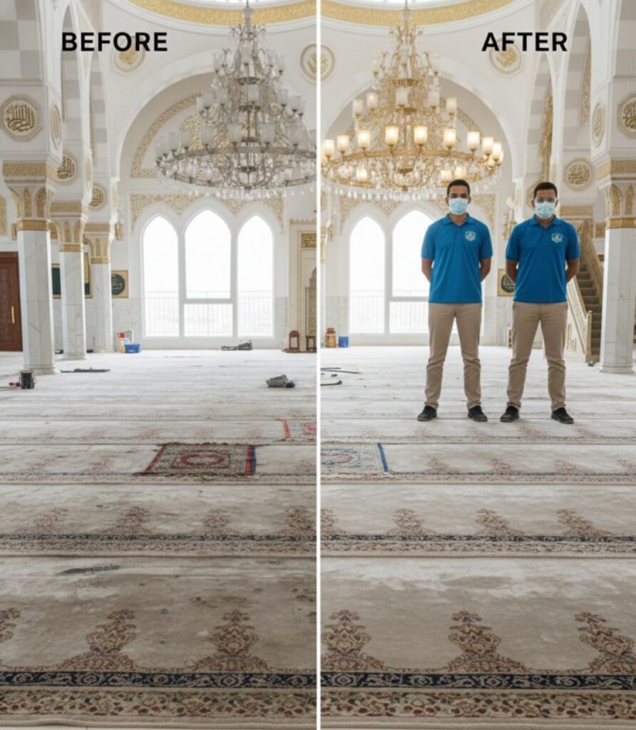 شركة تنظيف مساجد بنجران - غسيل سجاد وتعقيم مساجد نجران كلين لايف
